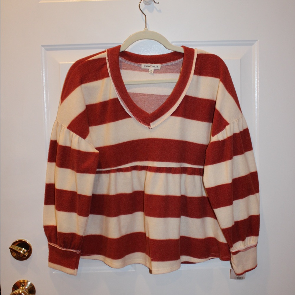 Von Maur - Moa Moa - Balloon Long Sleeve Top - Size Medium - NWT